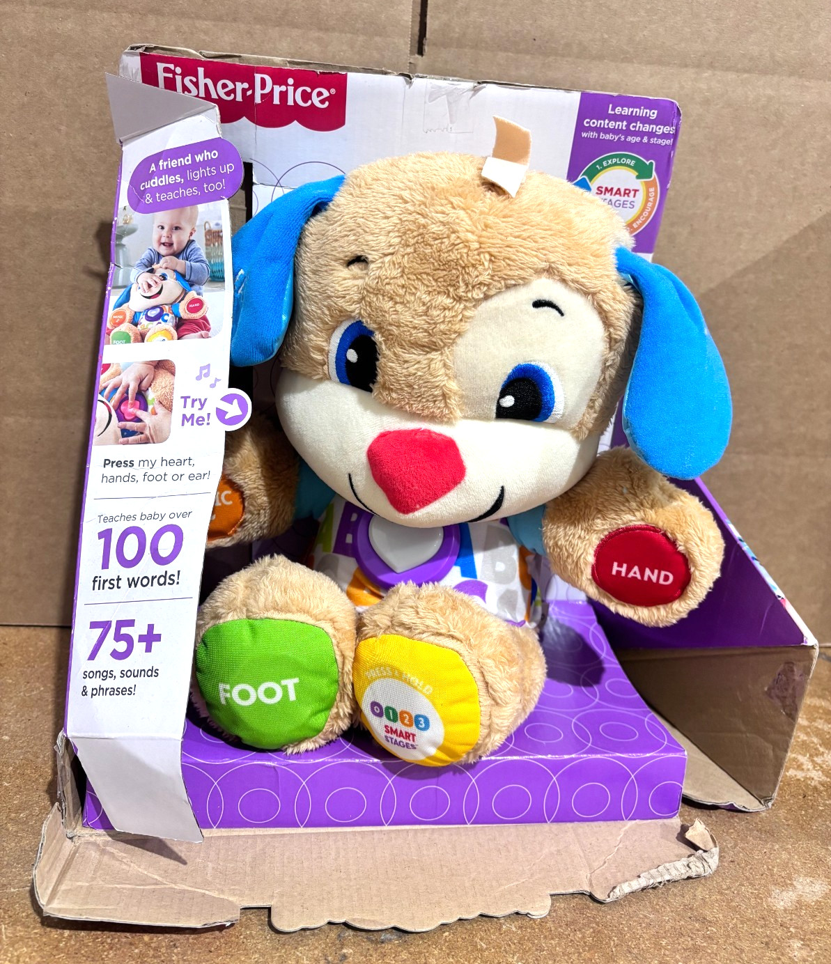 Fisher Price Smart Stages Puppy -Damaged Box*