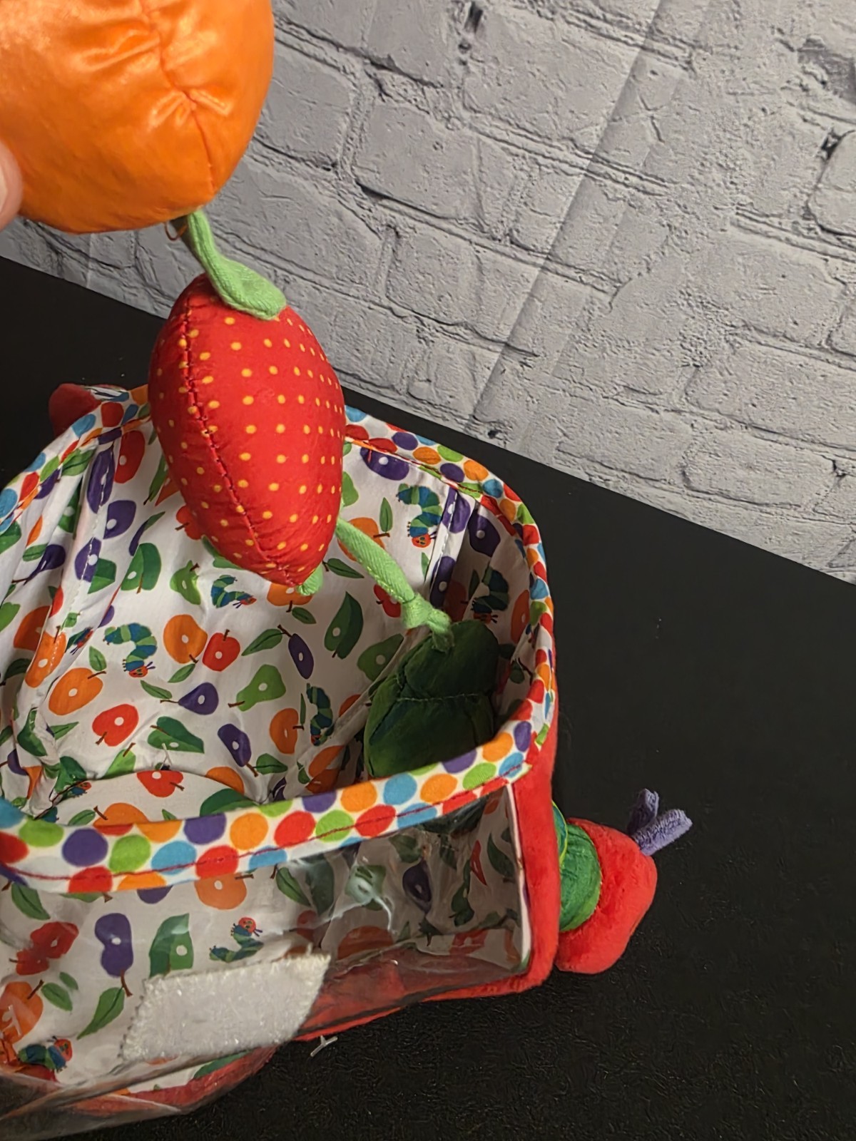 The Very Hungry Caterpillar Eric Carle Apple Plush Toy Baby Toddler Fruit