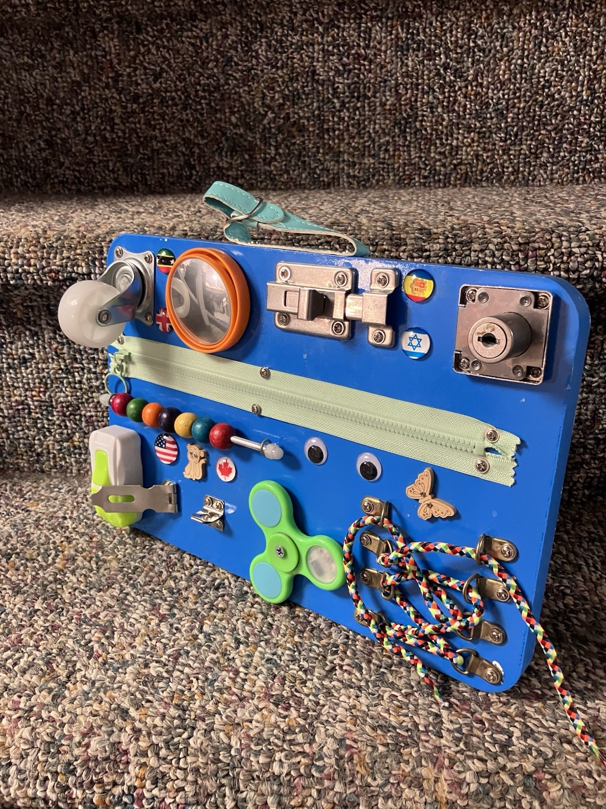 Custom Made Large Montessori Noise & Sensory Busy Board For Toddlers/Kids