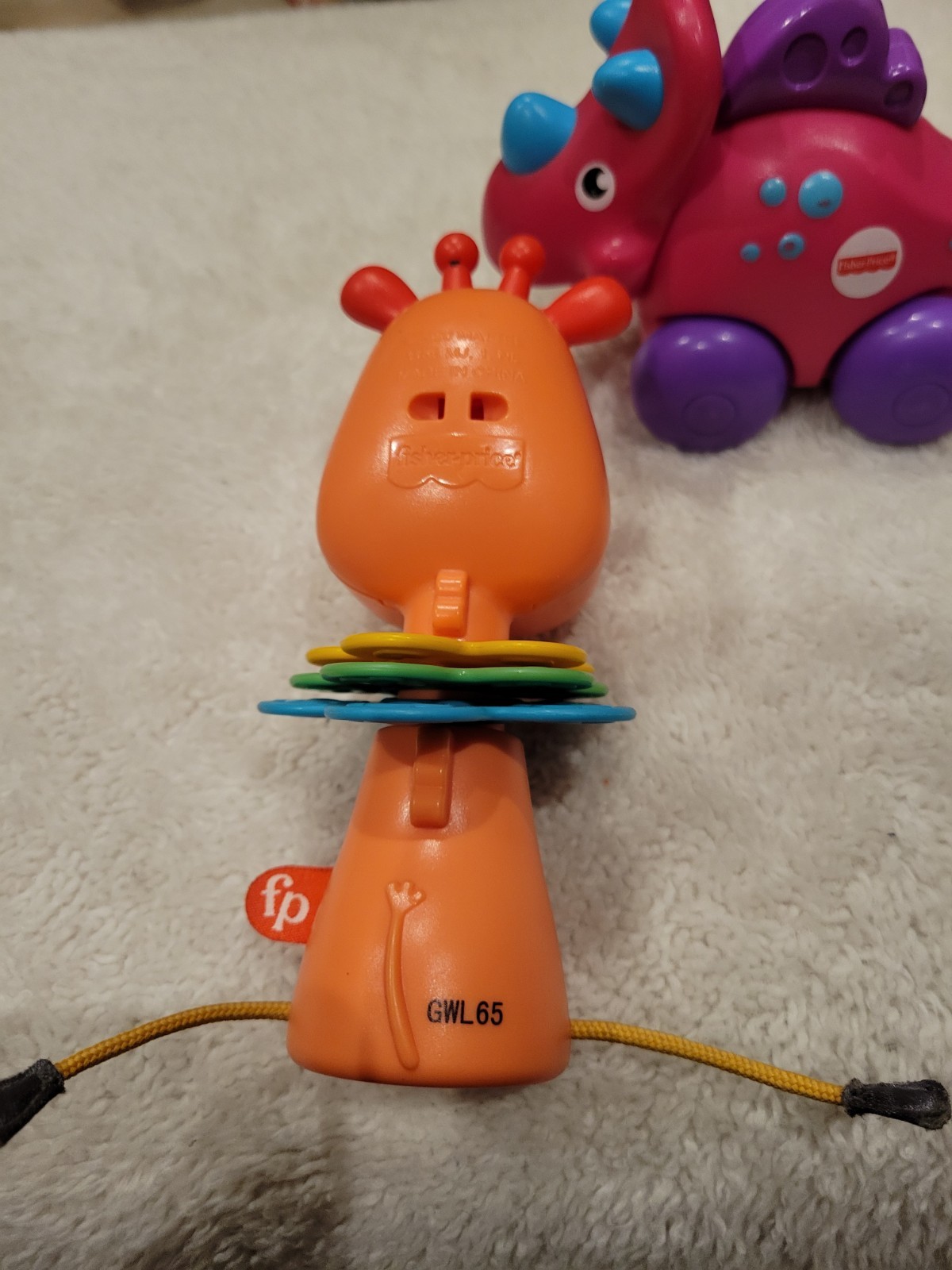 2 Fisher Price Youth Toys Giraffe and Dino Plus WaltDisney Tigger Great Shape