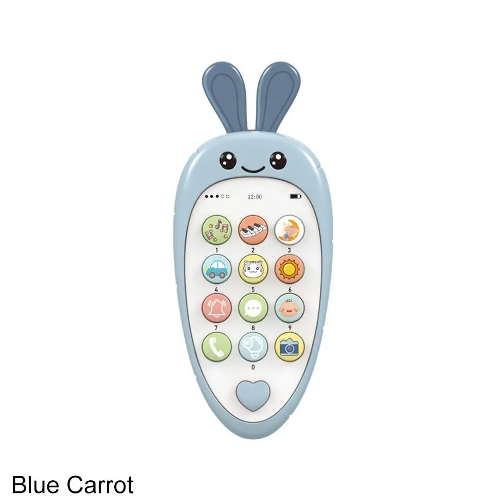 Baby Phone Toys Bilingual Telephone Teether Music Voice Toy Early Educational Le