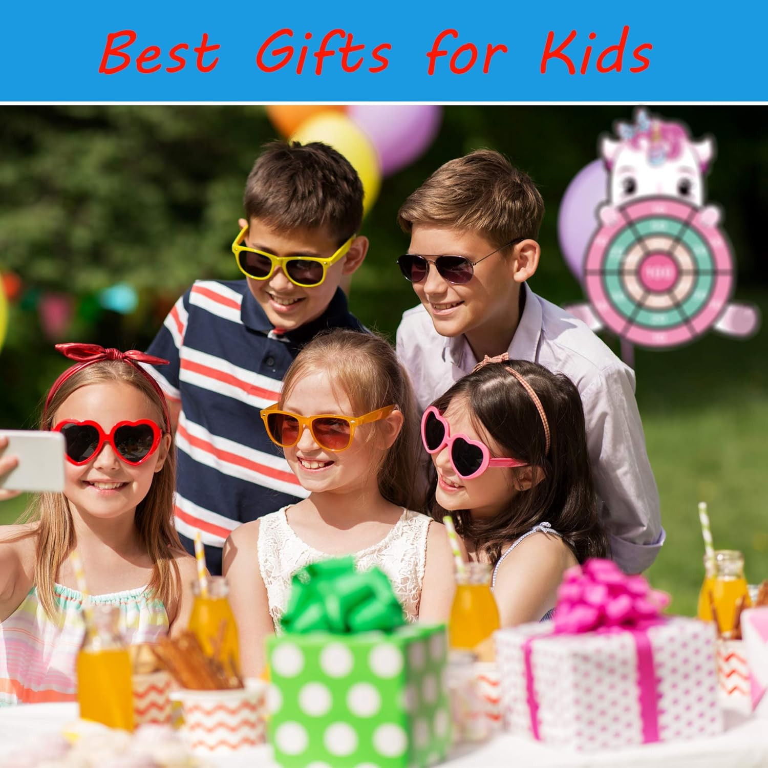 Unicorn Toys for 3-12 Year Old Girls,25”Large Dart Board Kids Toys for 6-12 Year