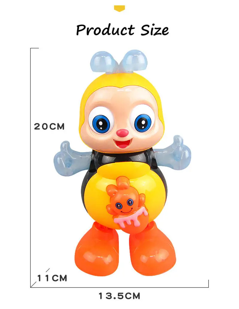 Interactive Dancing Bee Musical Toy for Preschool Learning and Fun