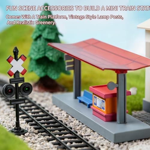 Electric Train Set with Light & Sounds, 19 PCS Train Toys for GL-966020