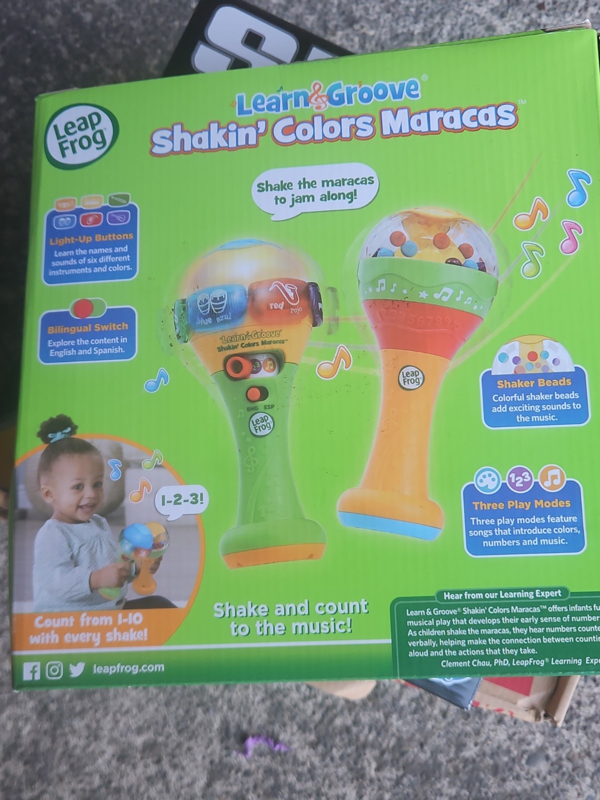 LeapFrog Learn & Groove Shakin’ Colors Maracas New