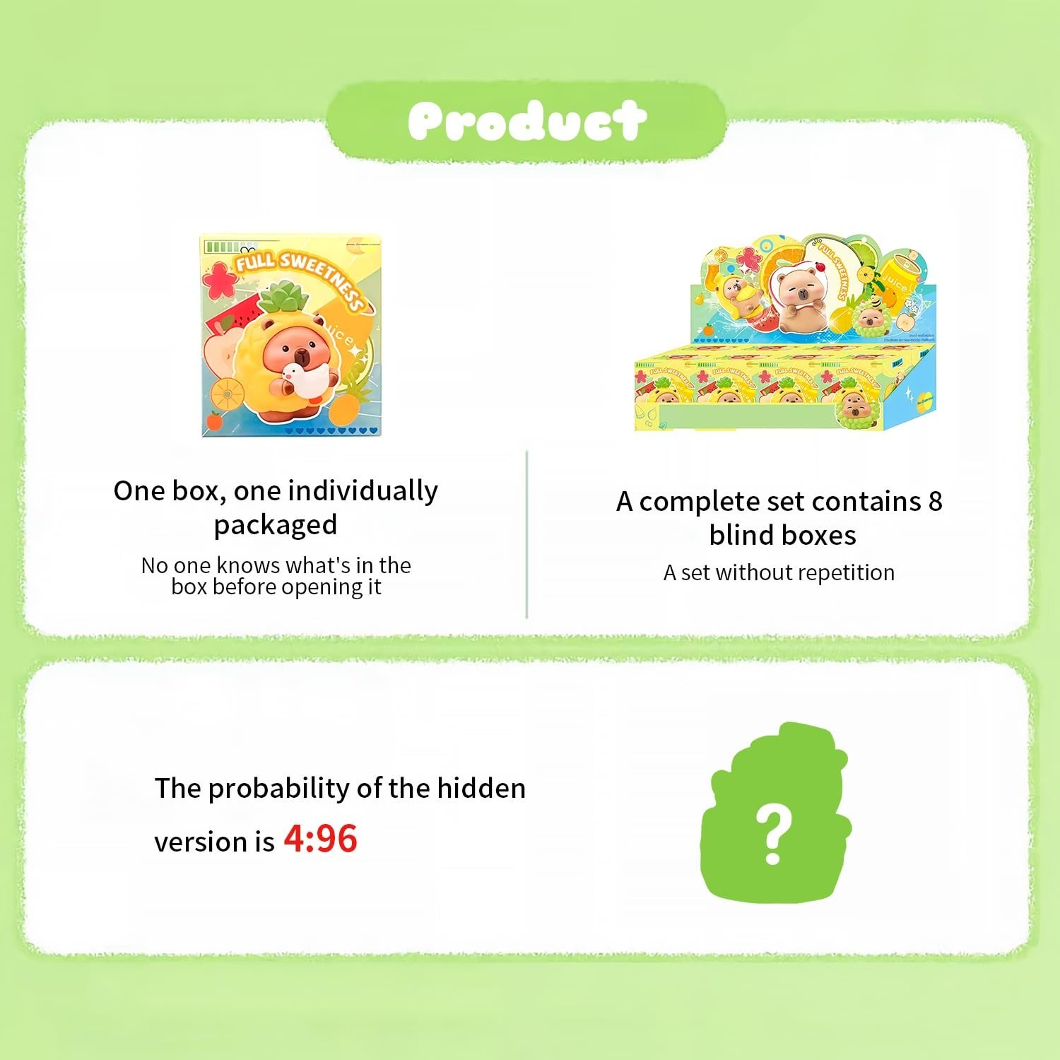 Sweet Capybara Series Blind Box Figures, Random Design Action Figures Collect…