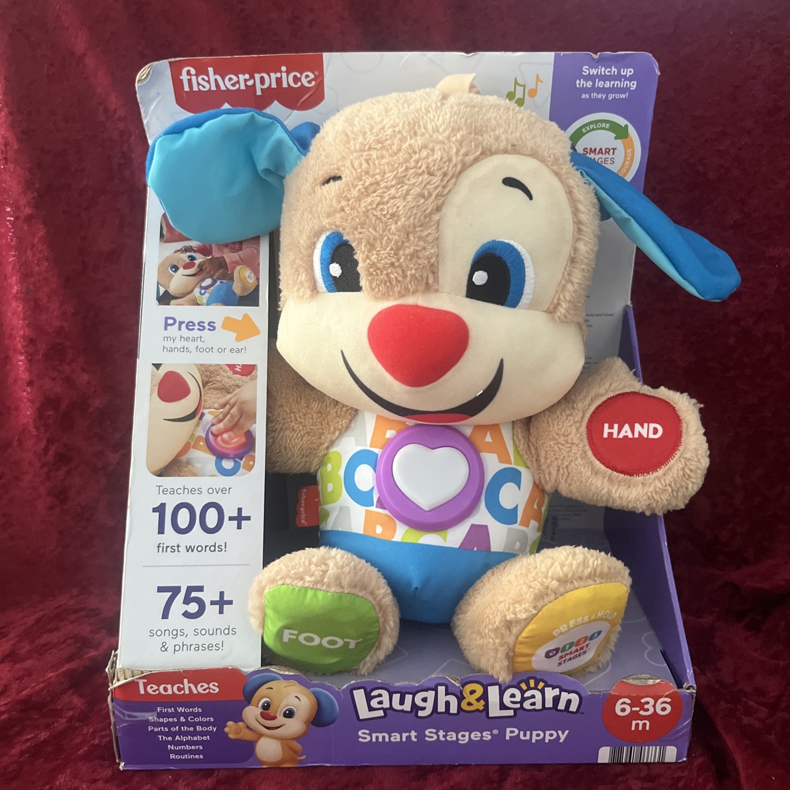 Laugh & Learn SMART STAGES INTERACTIVE PUPPY Learning Toy 175+ Words Song🌟NEW🌟