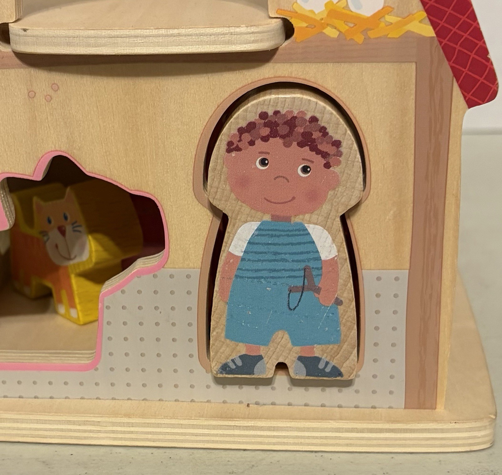 HABA Wooden Farmhouse Shape Sorter Toy