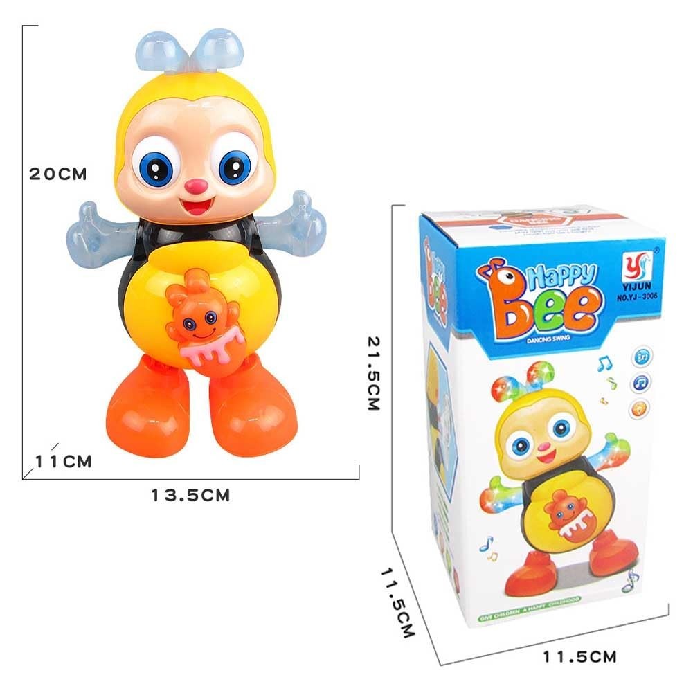Dancing Bee Toy with Music & LED Lights – Juguete de Abeja Bailarina con Sonidos