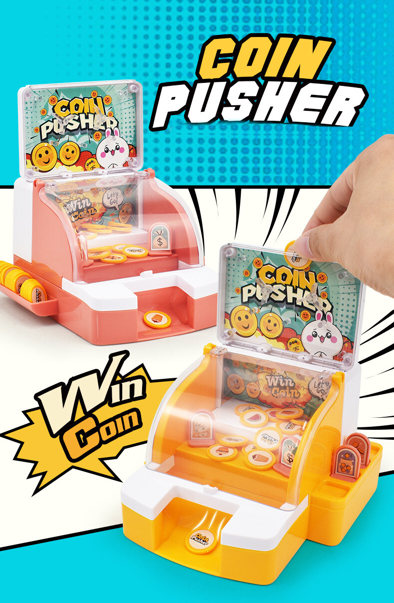 Children’s Game Machine Mini Vending Machine Electric Coin Pushing Machine Toy