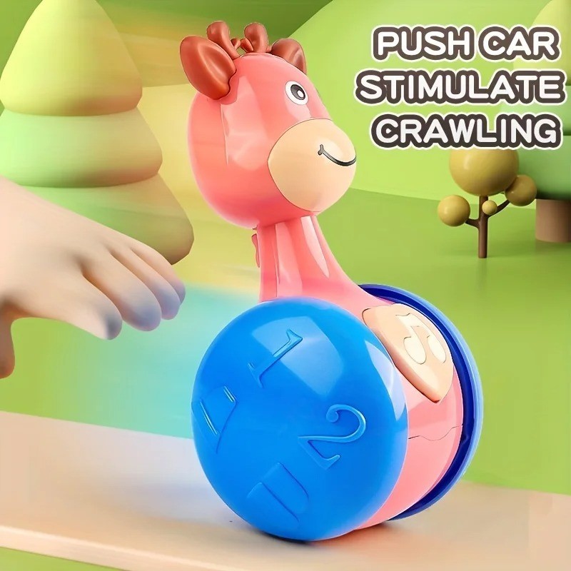 Roly Poly Baby Toys 6 to 12 Months, Tumbler Wobbler Toys for Infant Boy Girl