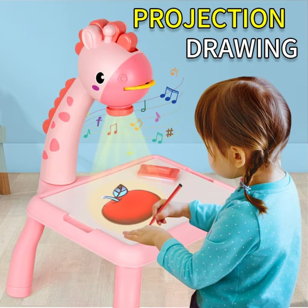 Electric Deer Projection Drawing Board Educational Writing Drawing Toy