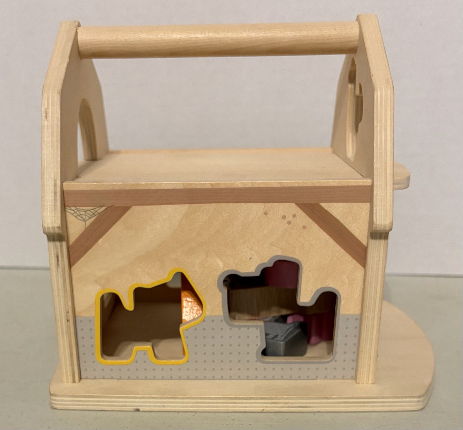 HABA Wooden Farmhouse Shape Sorter Toy