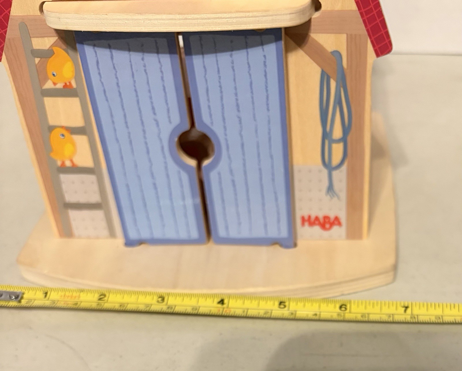 HABA Wooden Farmhouse Shape Sorter Toy