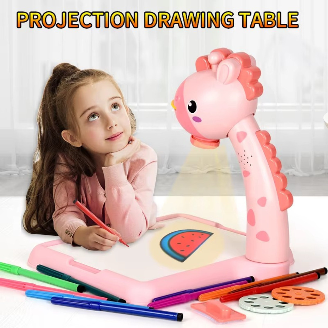 Electric Deer Projection Drawing Board Educational Writing Drawing Toy