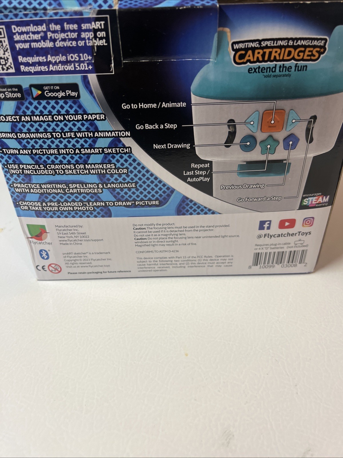 Flycatcher Smart Sketcher 2.0, Teal & White New In Box READ