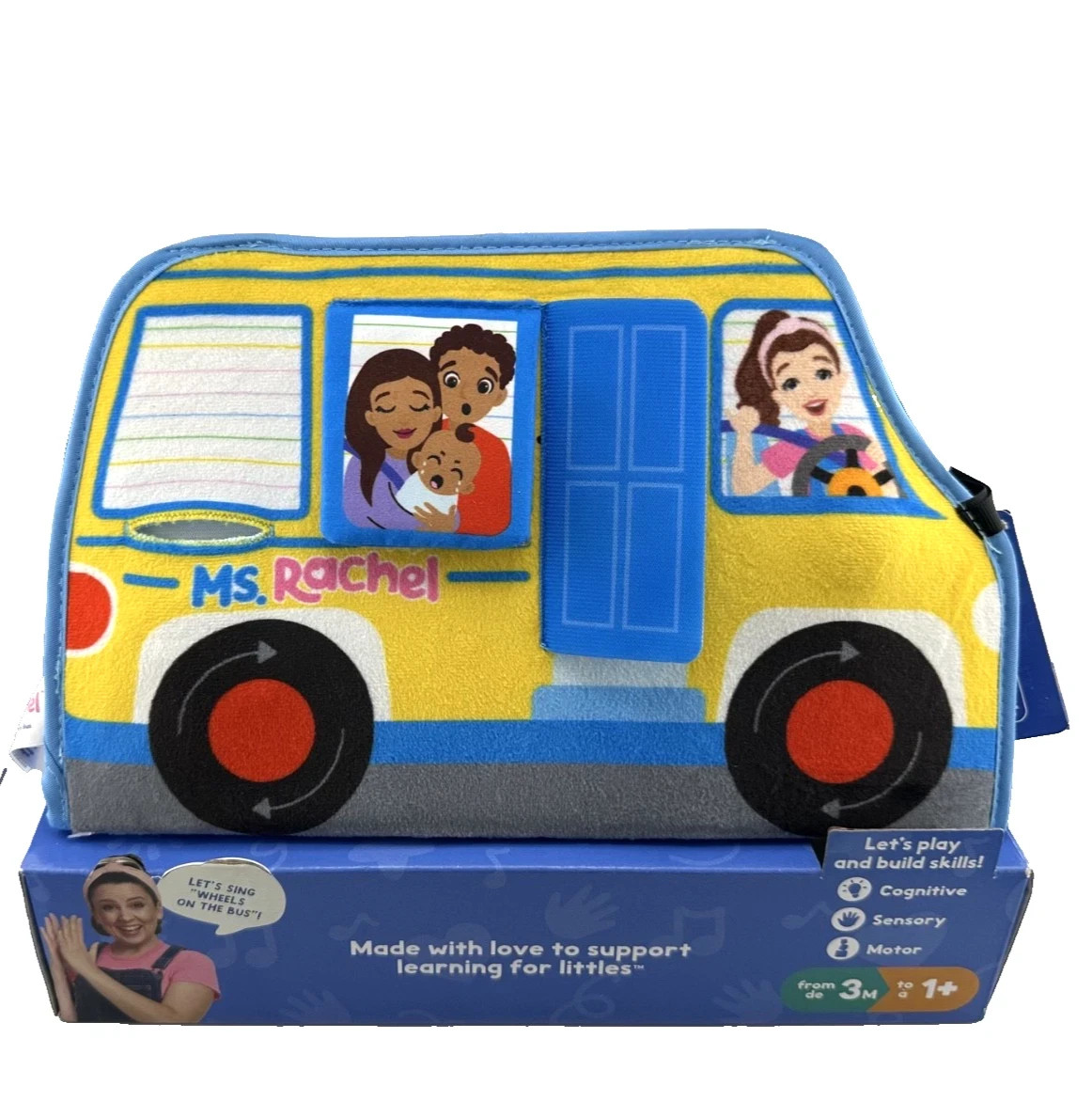 Ms. Rachel Tummy Time Activity Bus Child Development Learning Baby Toy 3m+