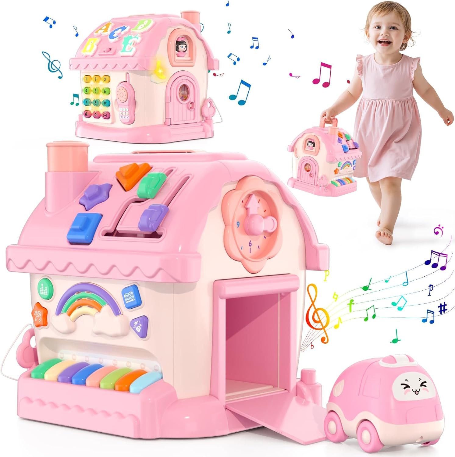 Toys for 1 Yr Old Girl – Musical House Learning Toddler Gift 12-18 Mos
