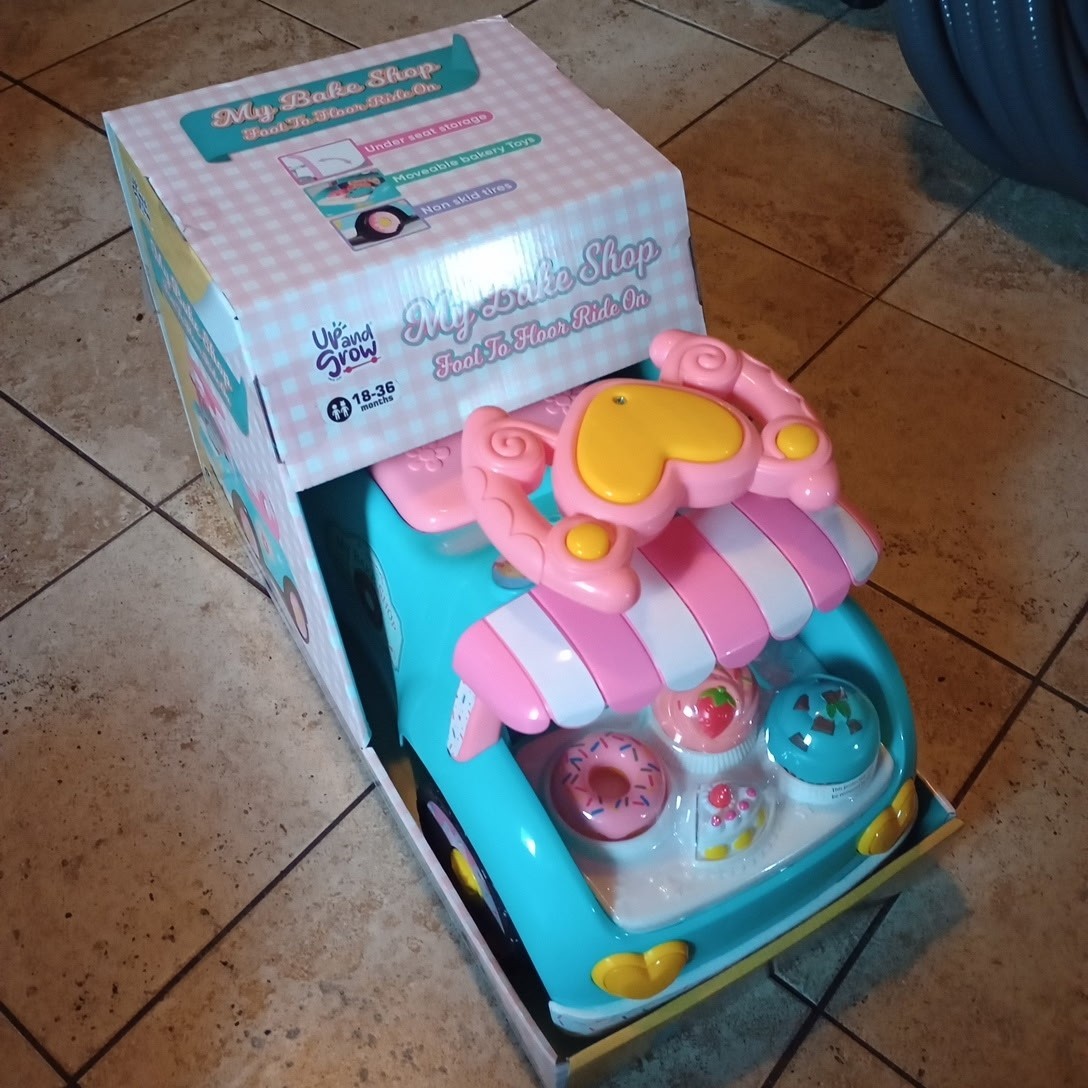 Up And Grow Foot 2 Floor Ride On Princess Vanity & My Bake Shop(Sold Separately)