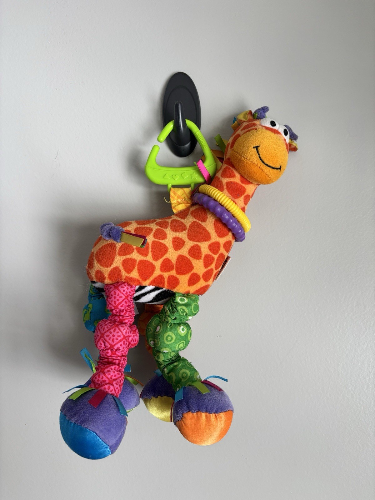 Lamaze TOMY VTG Velvet Giraffe Baby Safe Educational Activity Toy