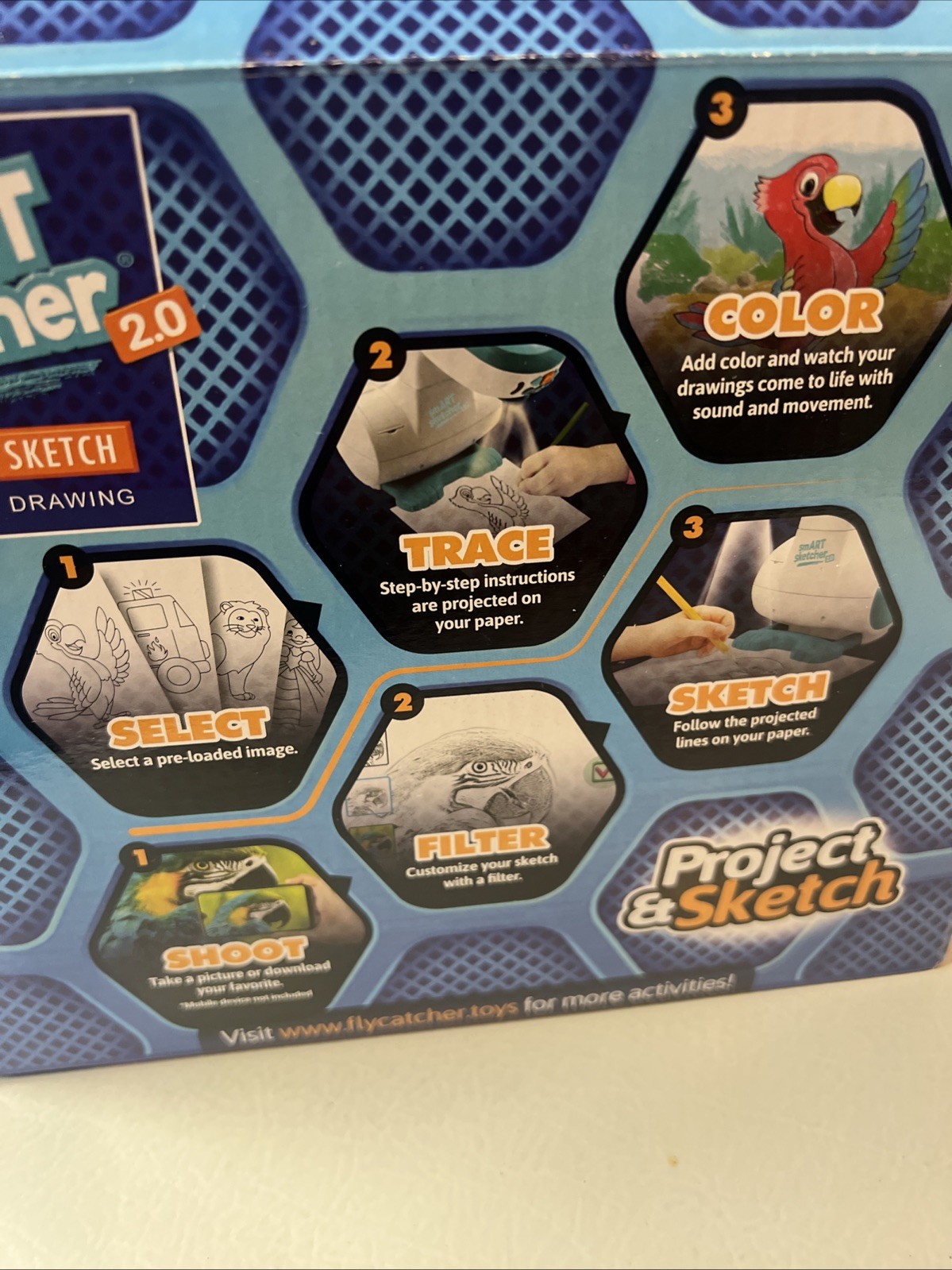 Flycatcher Smart Sketcher 2.0, Teal & White New In Box READ