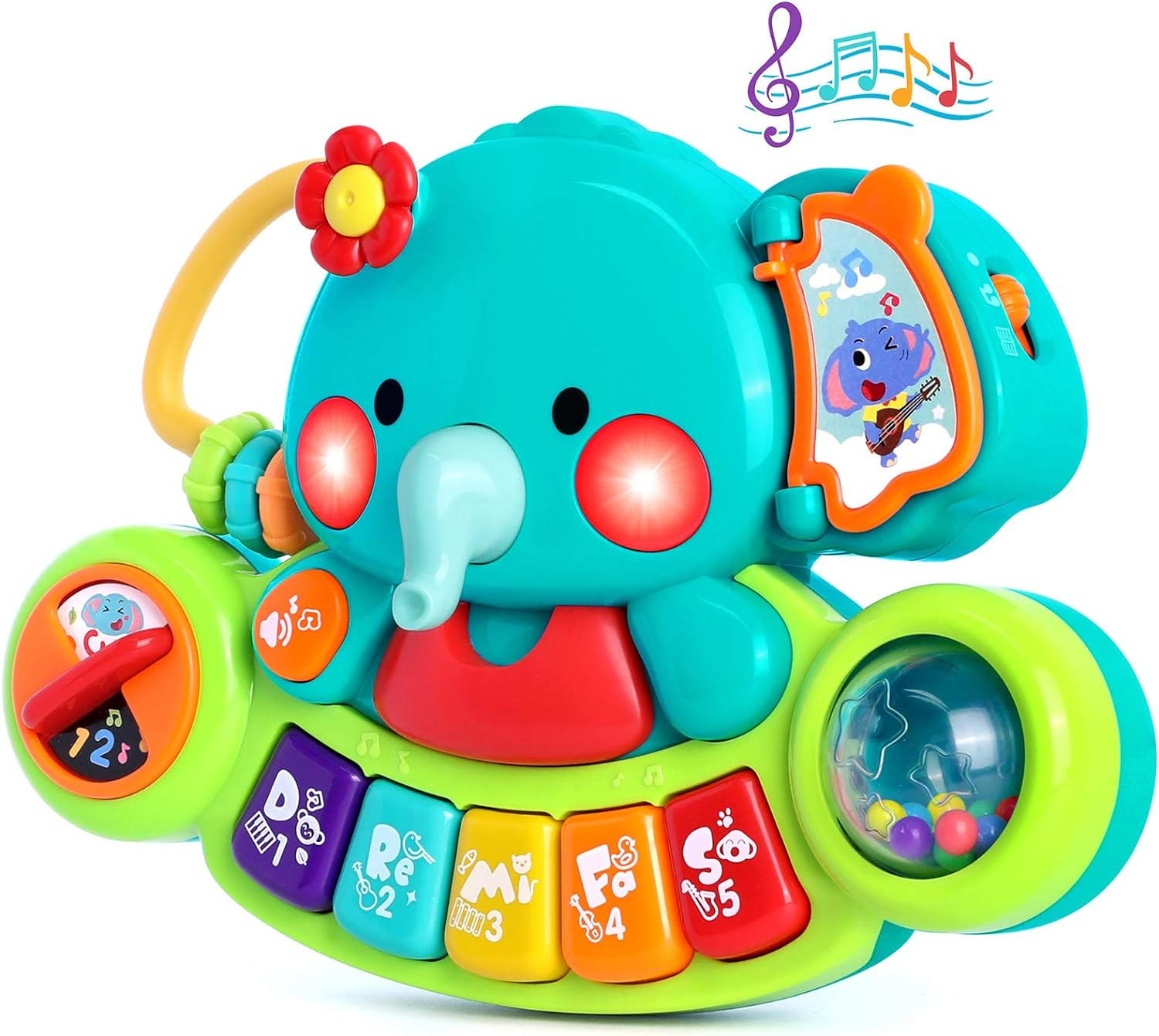Baby Piano Toy 6 to 12 Months Light up Music Baby Toys for 0 6 9 12 18 Months E
