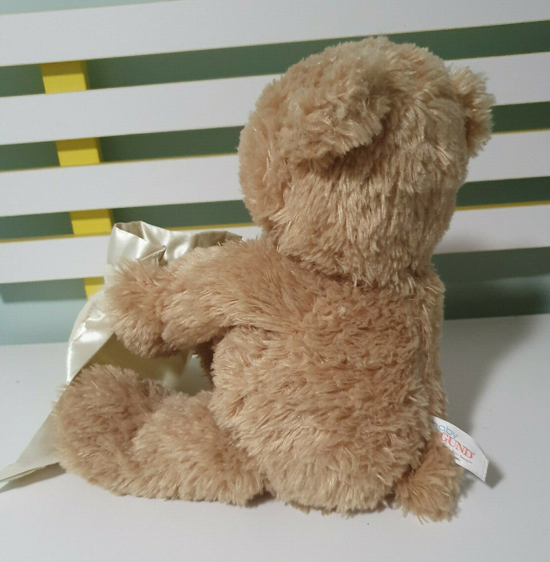 BABY GUND Peek-A-Boo Animated Interactive 12” Teddy Bear Plush 320193 BEIGE