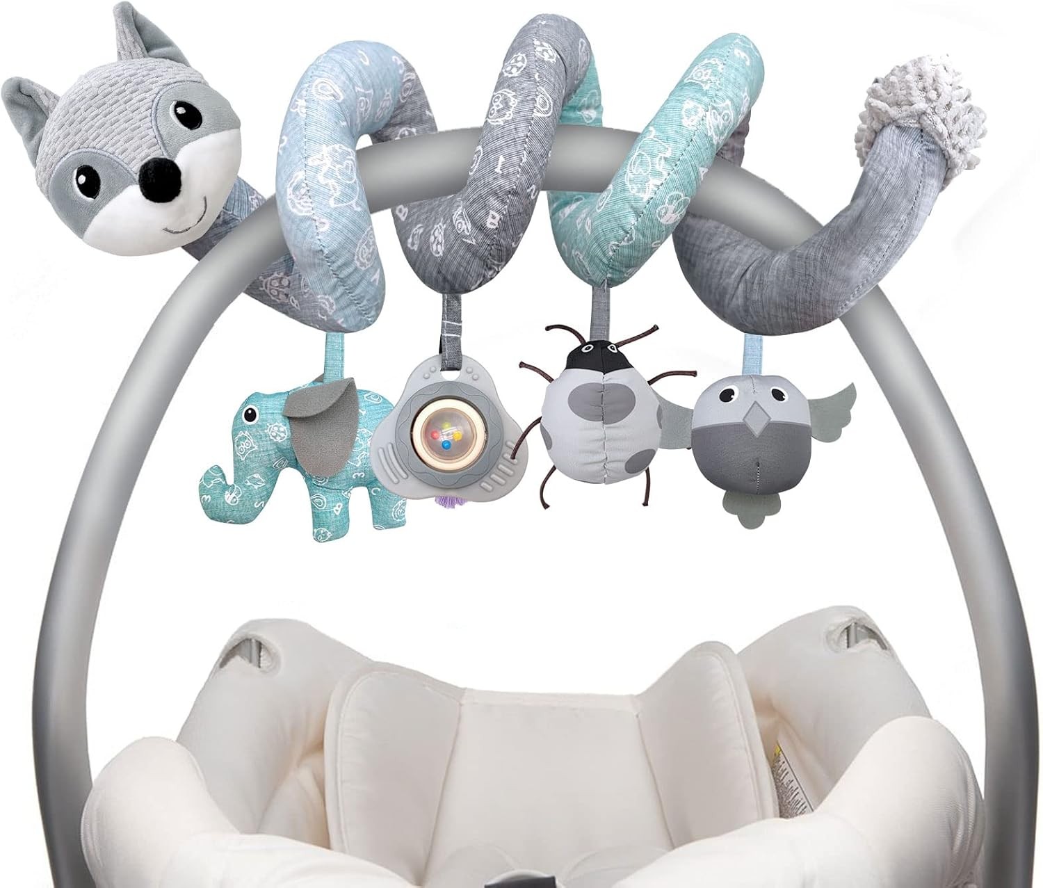 Car Seat Toys for Babies Baby Toys 3-6 Months Carseat Stroller Toy Developmental