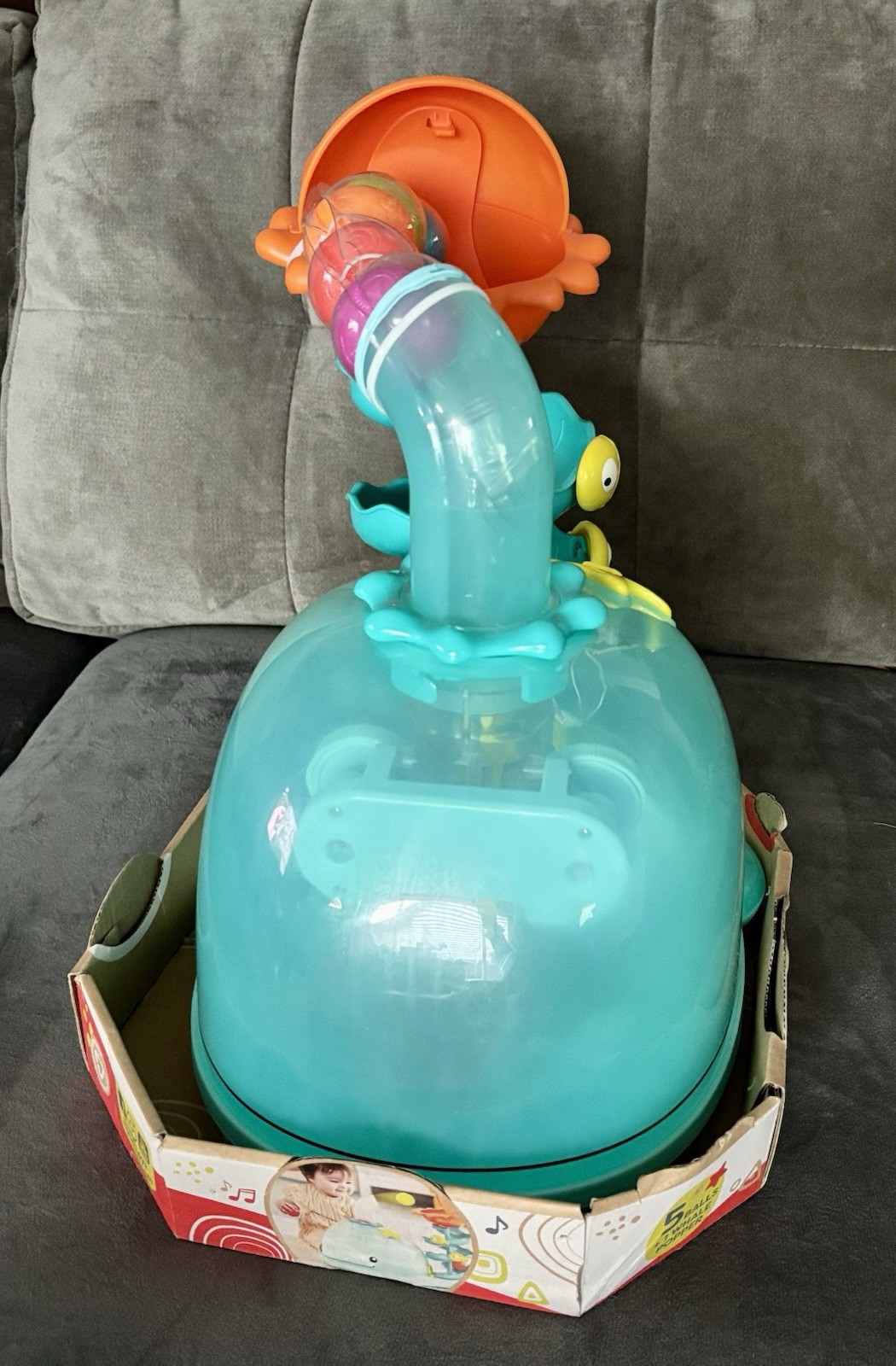 NEW B. Toys Light Up & Music Ball Popper Poppity Whale Pop Baby Toddler + VIDEO!