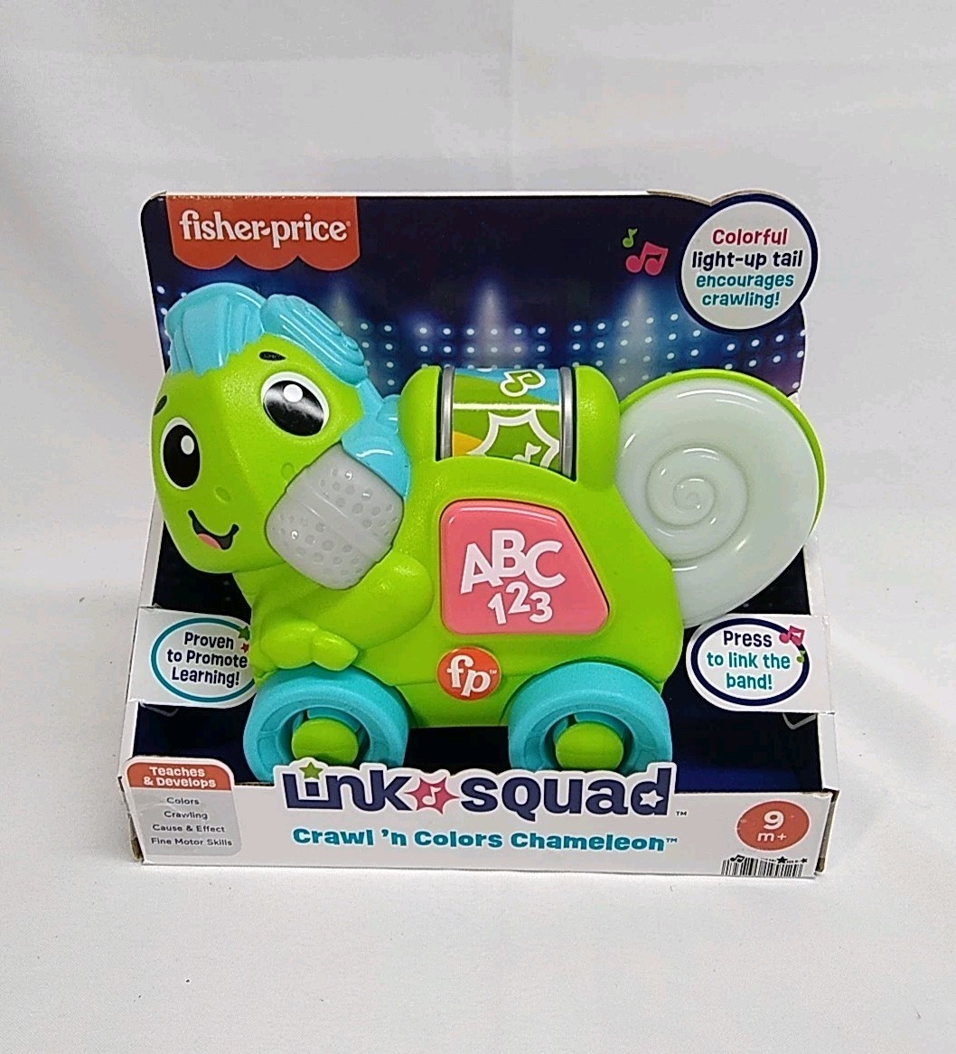 Fisher Price Link Squad Crawl n Colors Chameleon Interactive Learning Toy NEW!