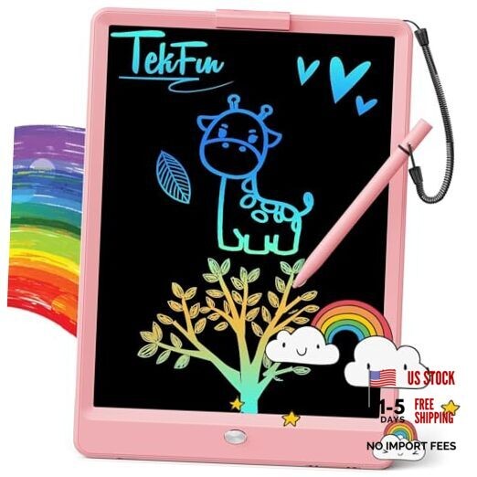 LCD Writing Tablet for Kids, 10-inch Coloring Drawing Pad, Mess 10 inch Pink