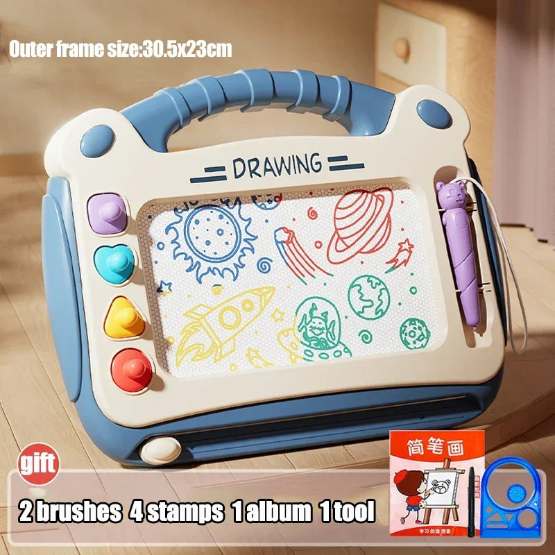 New Cartoon Magnetic Drawing Board Montessori Kids Toy Fast Shipping
