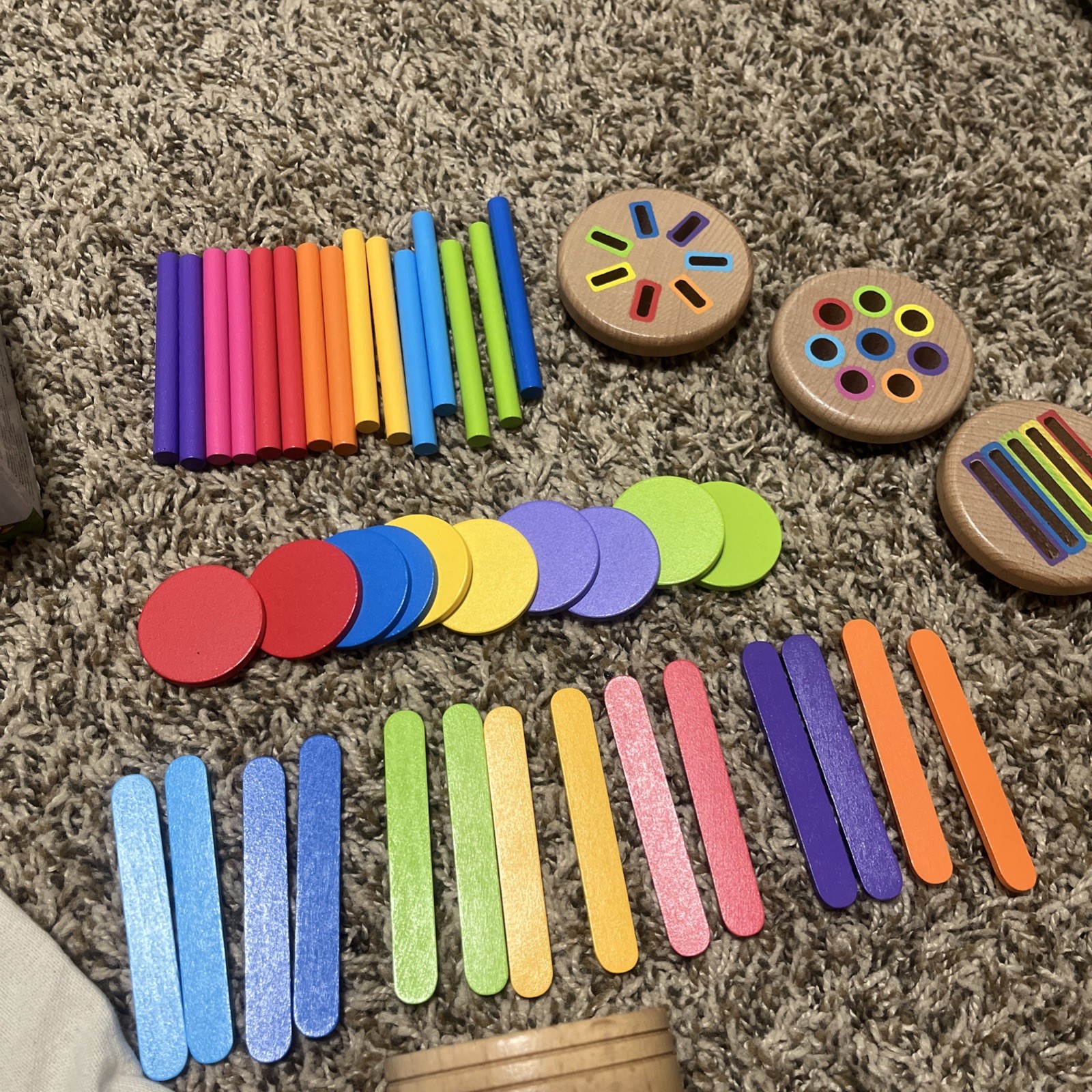 Wooden Montessori Baby Toddler Toys: 3 in 1Learning Fine Motor Skills Juguetes,