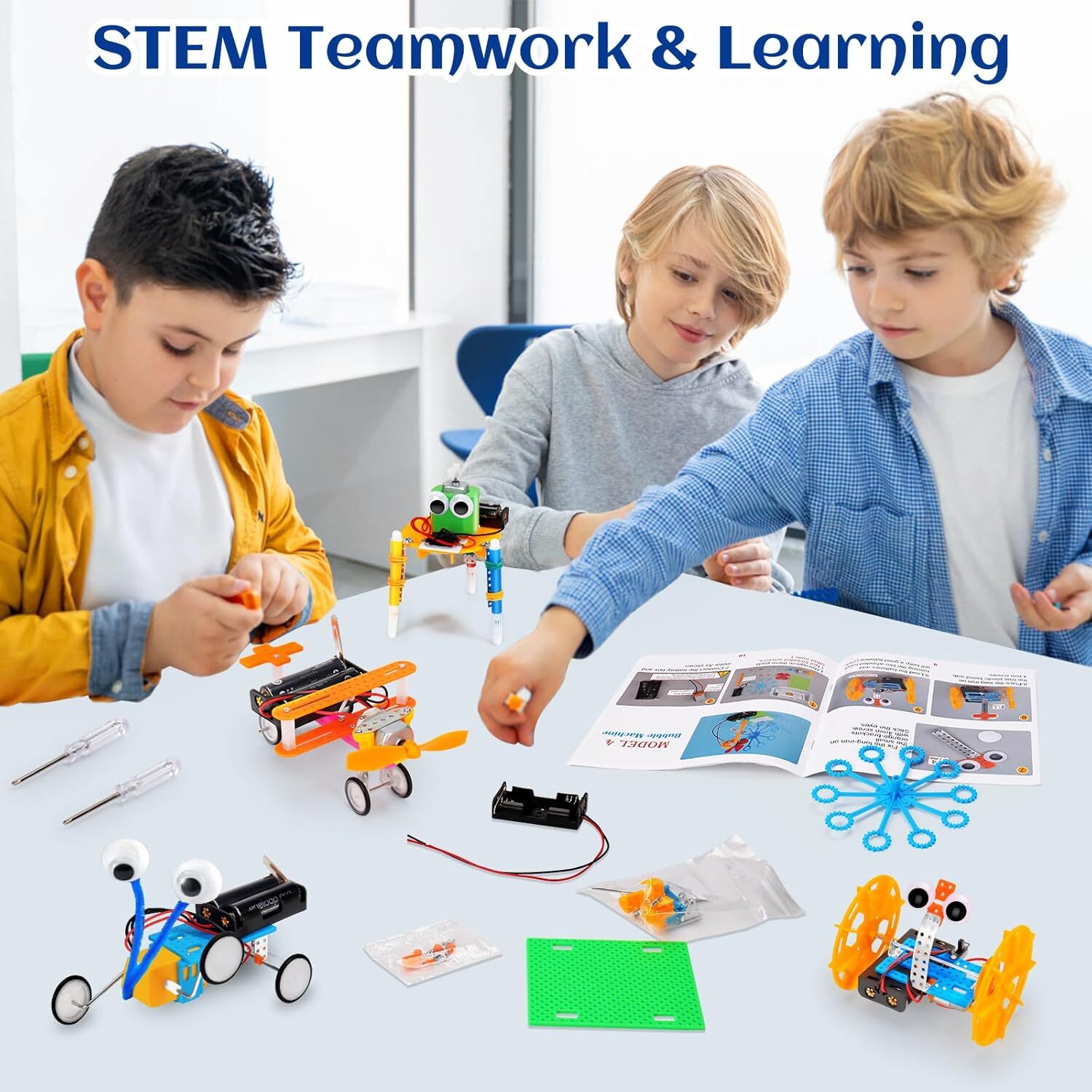 Kit de robótica STEM, 6 juegos de experimentos científicos actividades proyectos
