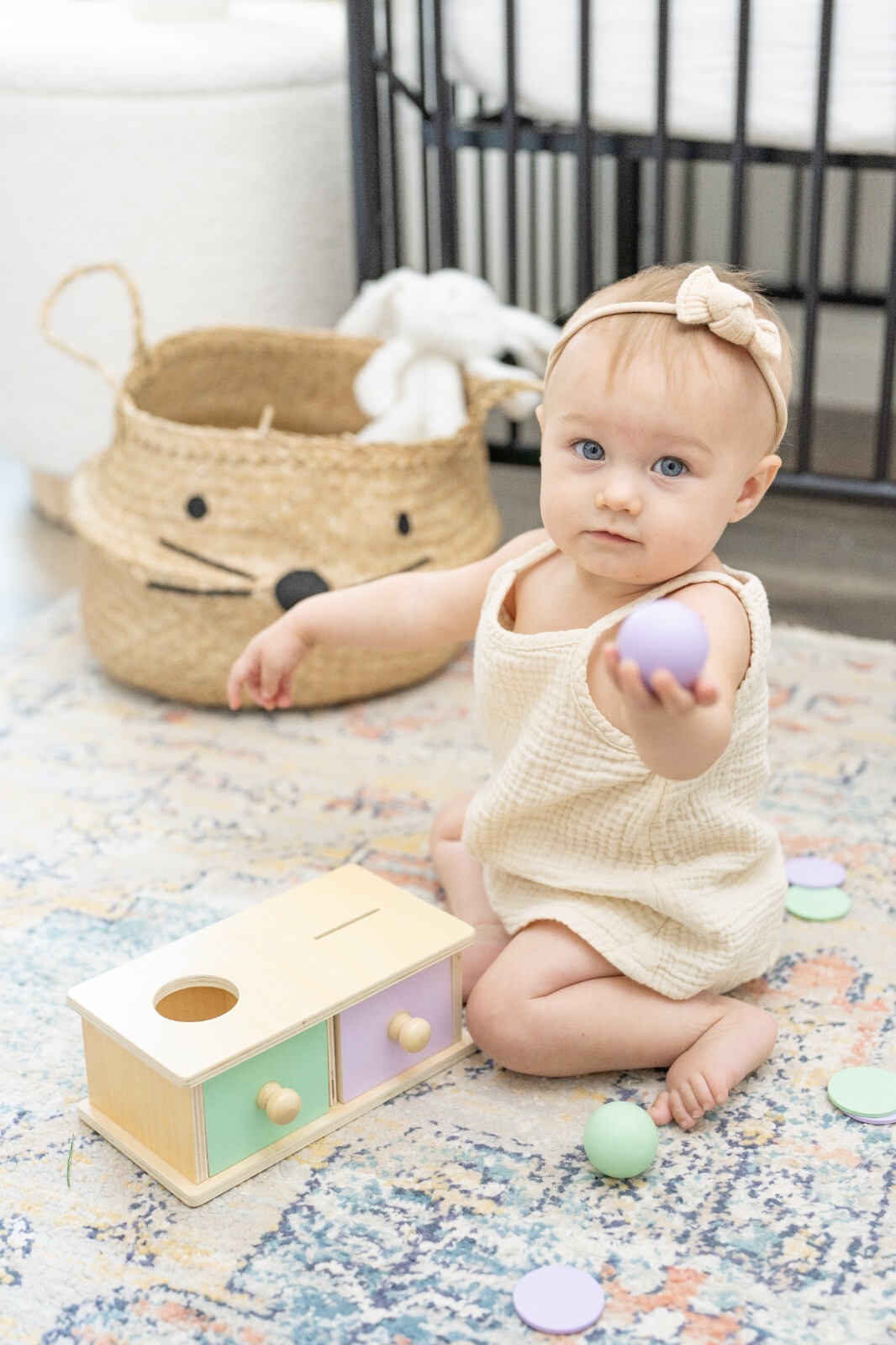 Montessori Wooden Shape Sorter for Cognitive & Motor Skill Development (1-3 Year