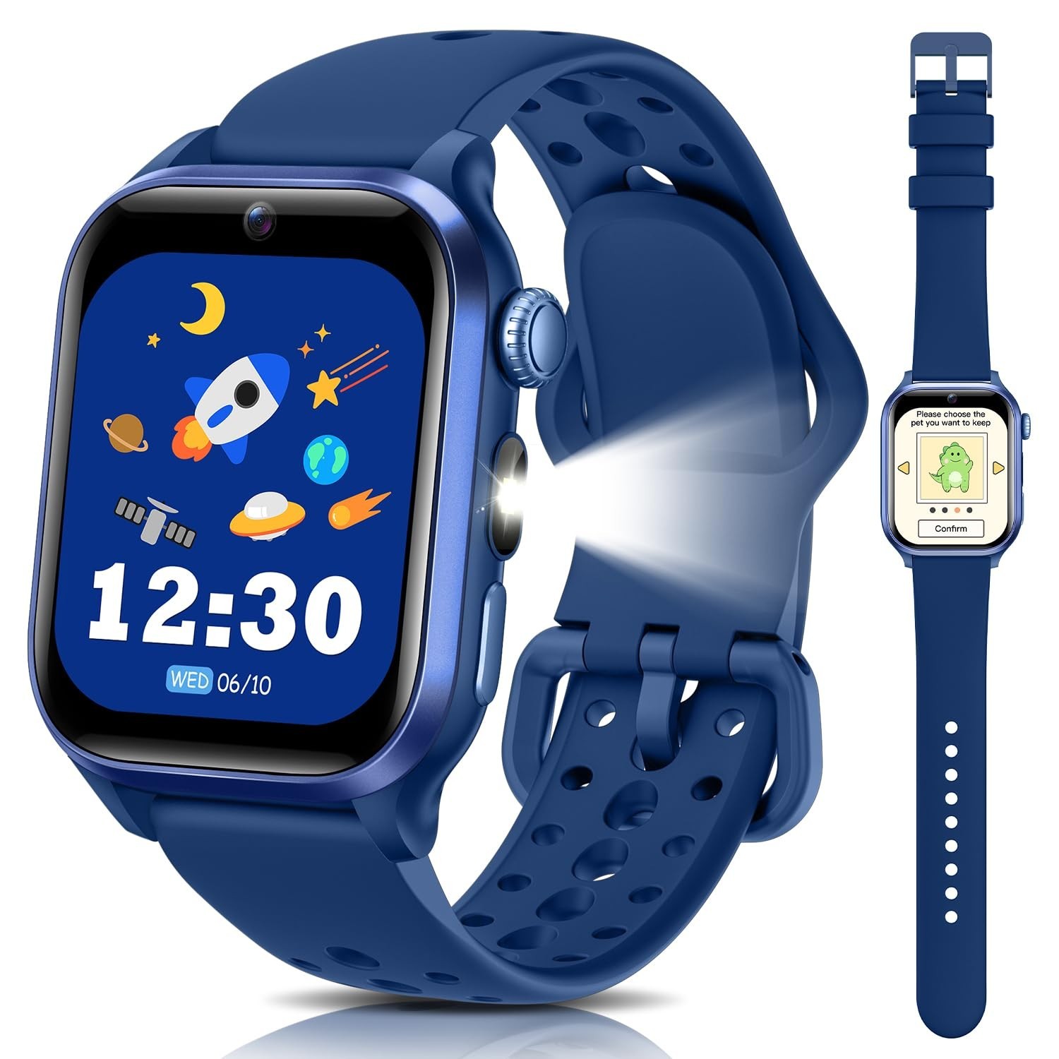 Smart Watch for Kids NO APP/Phone, 1.52″ Fitness Tracker Watch Pedometer, Hea…