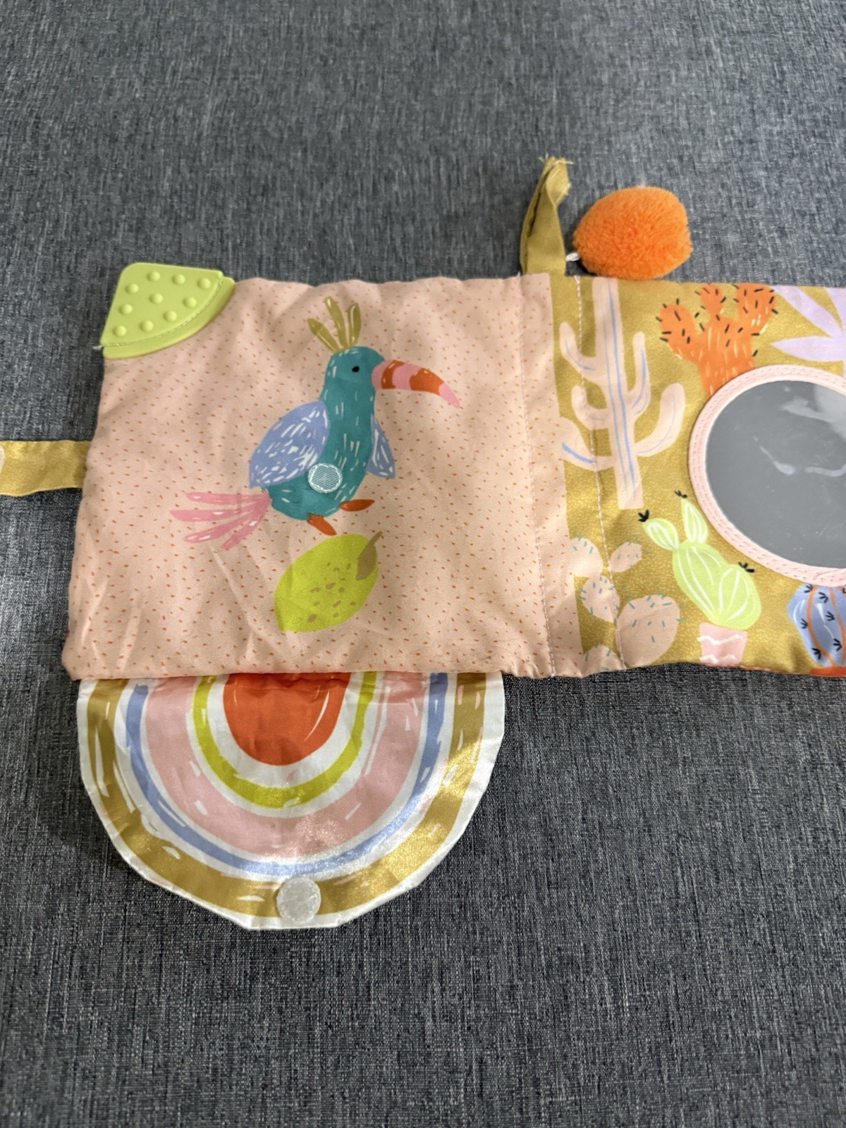 Manhattan Toy Llama Soft Baby Activity Book Squeaker Crinkle Sensory Tactile