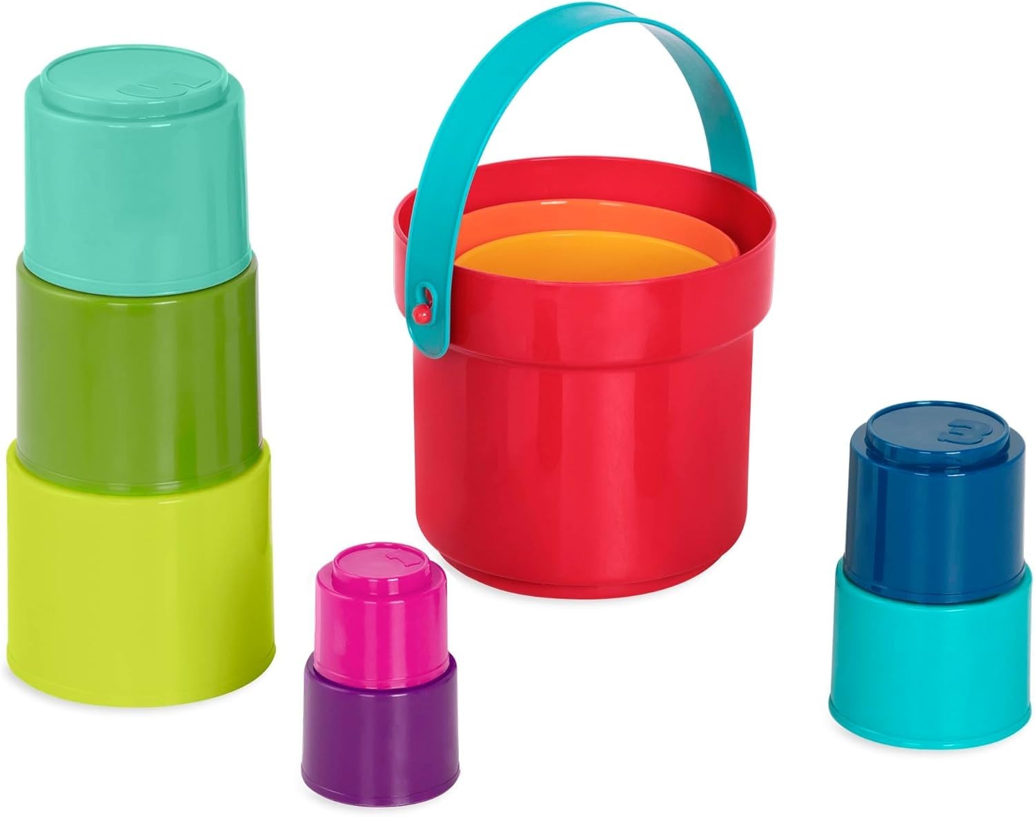 Stacking Toy – Educational & Dexterity Toy – Nesting Cup Playset – Water & Be…