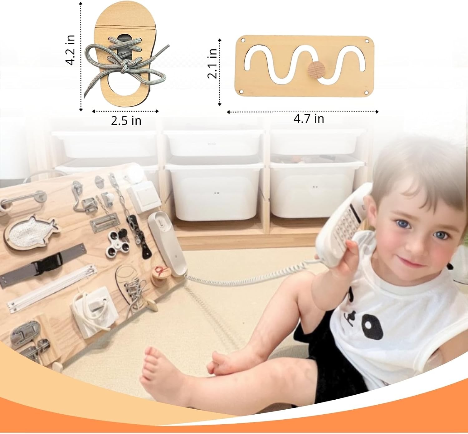 5 pieces Busy Board Diy Parts – DIY Materials for Parents – Sensory Board Access