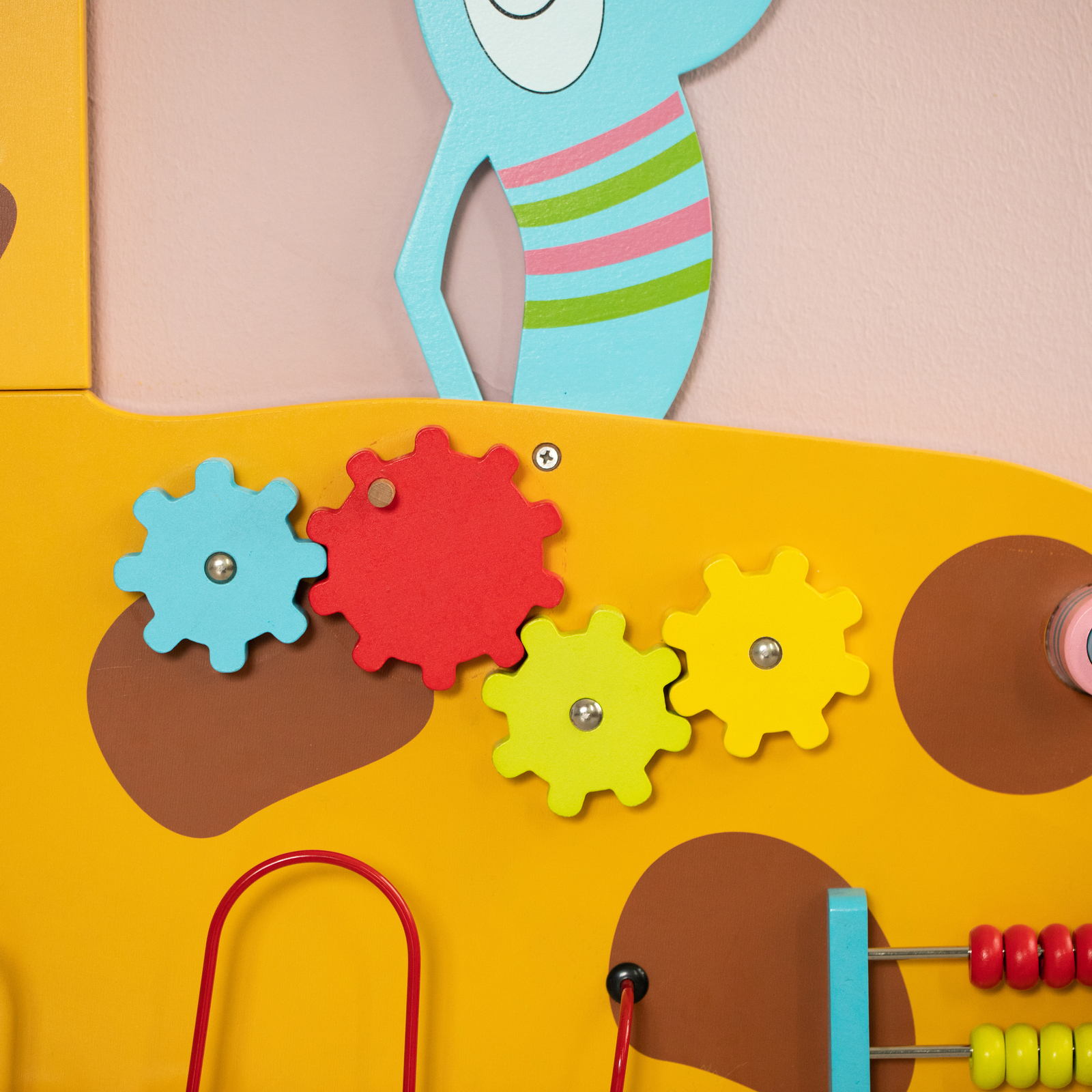 NEW Wooden Giraffe Sensory Wall Game, Activity Toy Growth Chart