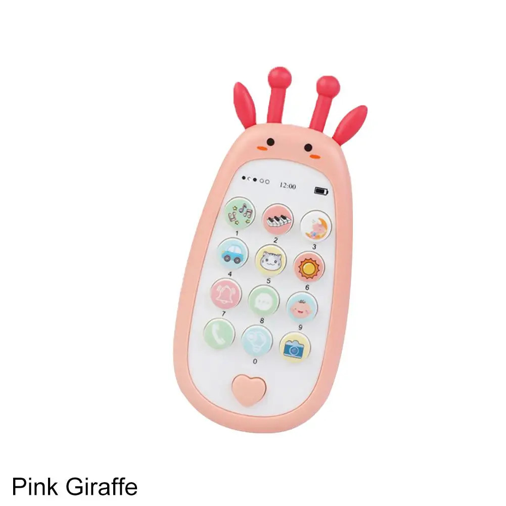 Baby Phone Toys Bilingual Telephone Teether Music Voice Toy Early Educational Le