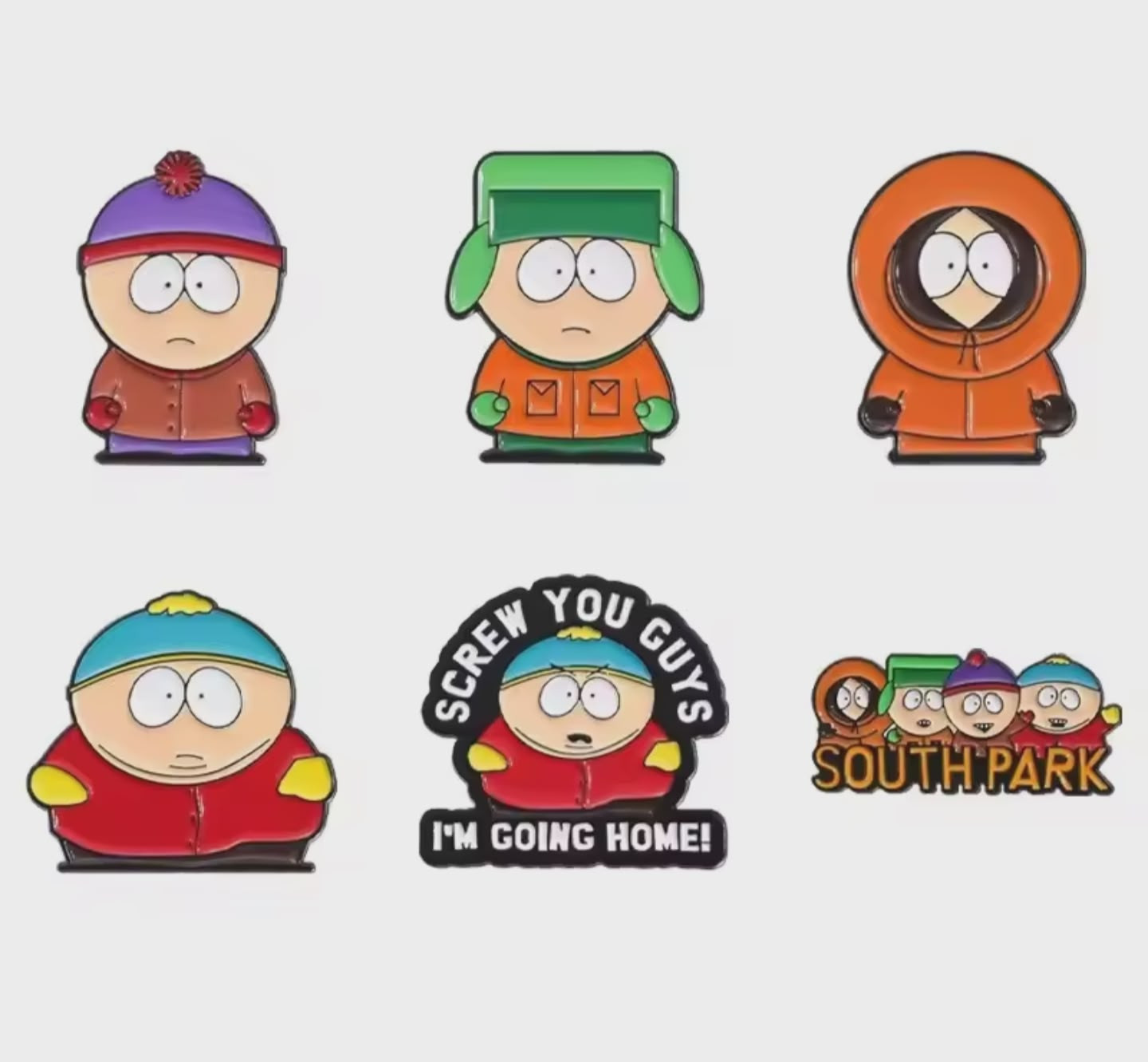 Cartoon Animated Character Enamel Pins Custom Cute Metal Brooches Lapel Badges