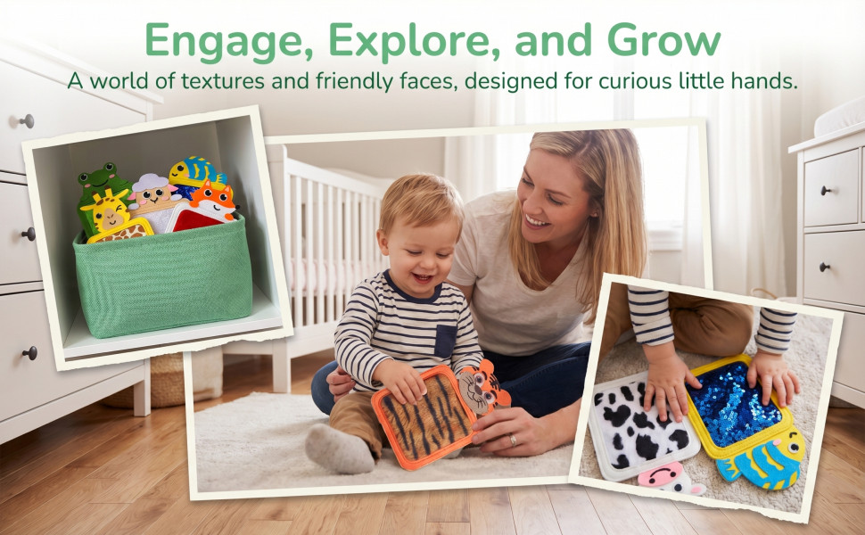 10x Sensory Mats Cute Early Education Toy for Boys Girls Children Preschool