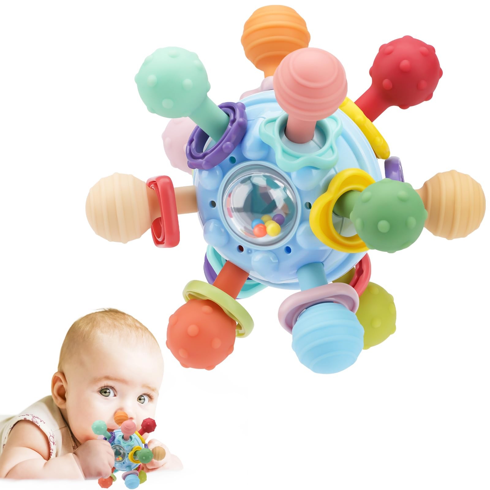 Baby Montessori Sensory Toys for 0-6 Months
