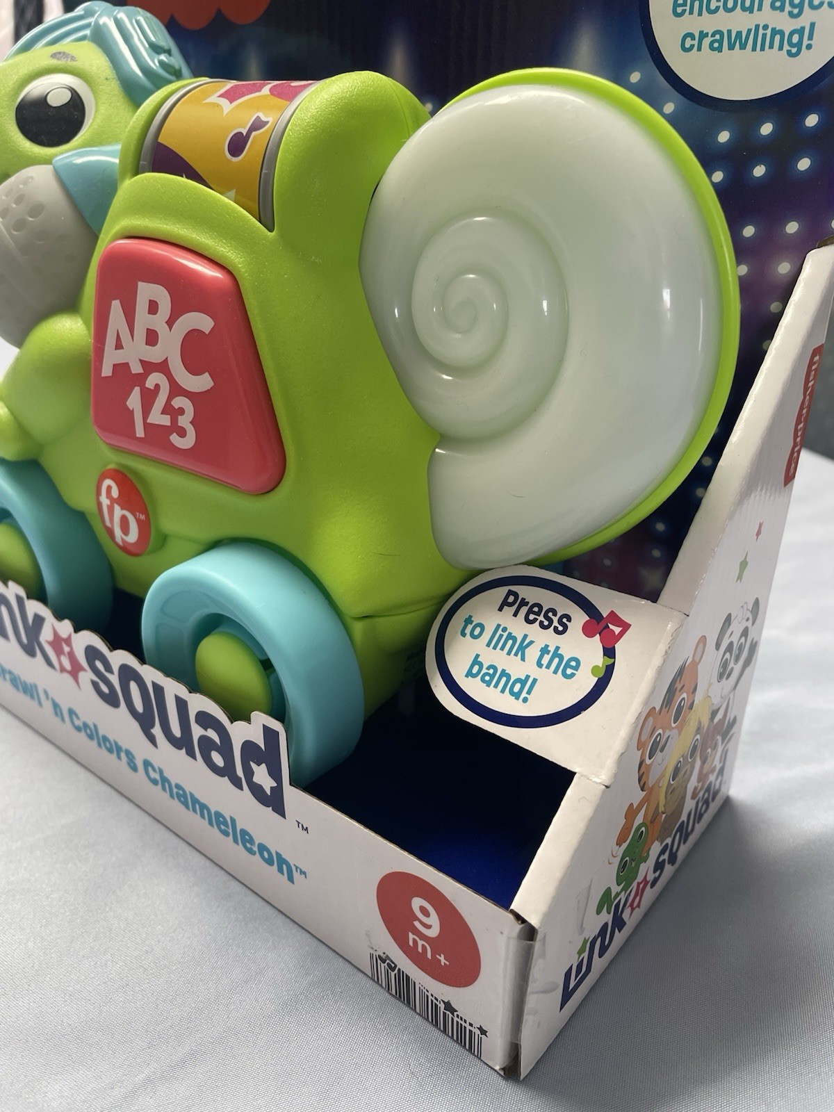 Fisher Price Link Squad Crawl n Colors Chameleon Toy Teaches And Develops