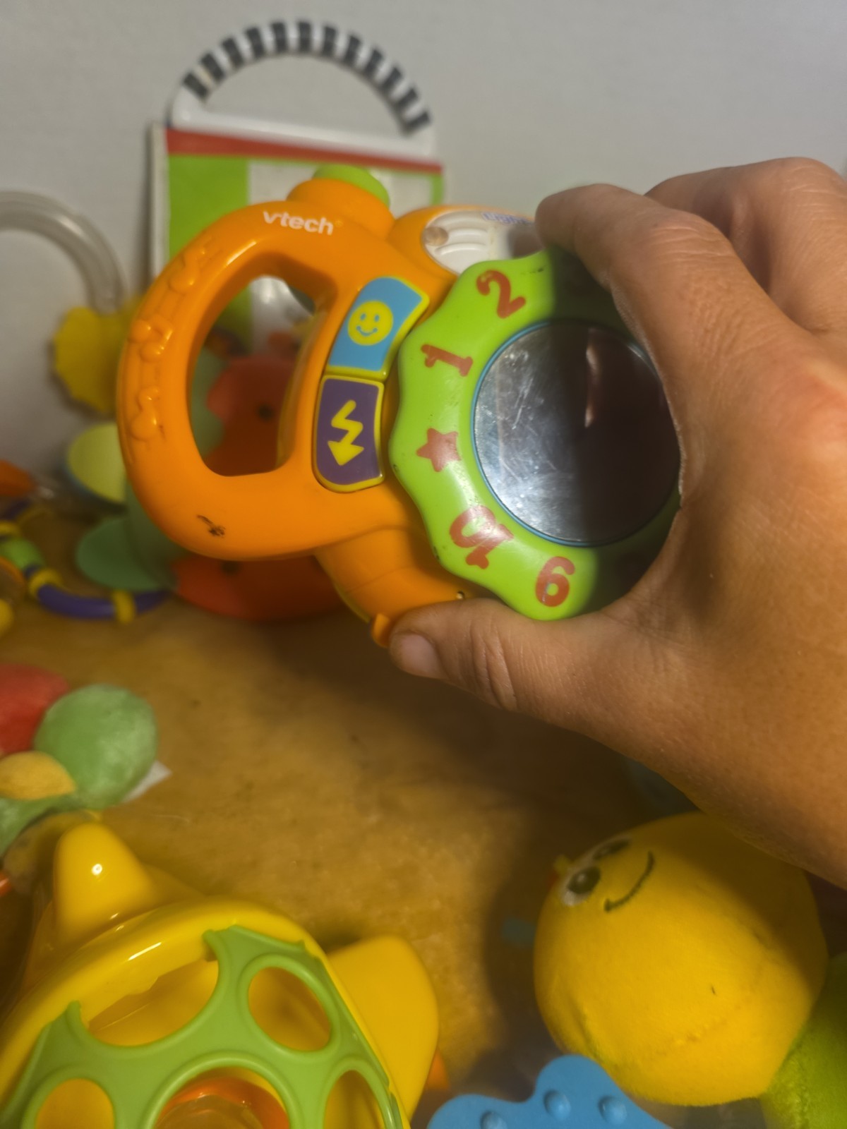 Large Lot Of 15 Developmental Baby Toys Teethers Rattles Sensory, Interactive