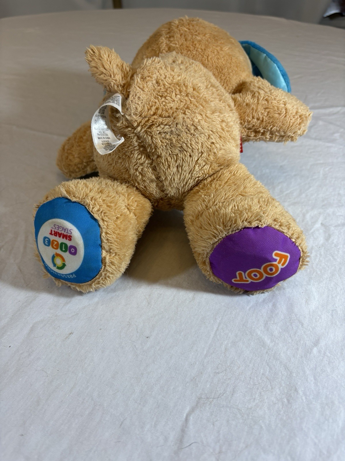 Fisher Price Smart Stages Plush Puppy Dog Laugh and Learn Interactive Toy Works