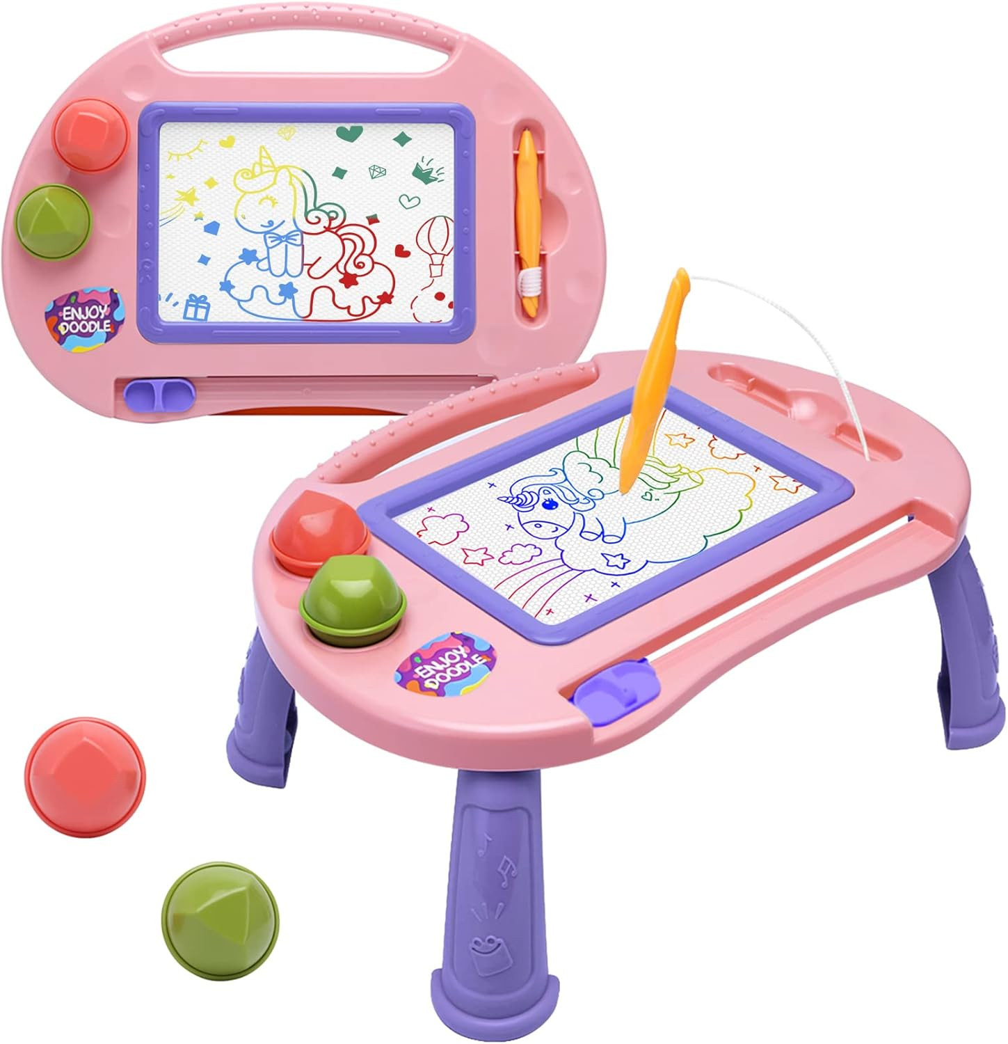 BABLOCVID Toddler Toys,Toys for 1-2 Year Old Girls,Magnetic Drawing Doodle Board