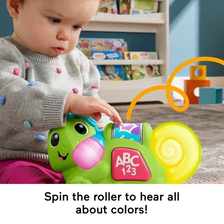 Fisher Price Link Squad Crawl n Colors Chameleon Interactive Learning Toy 9m+