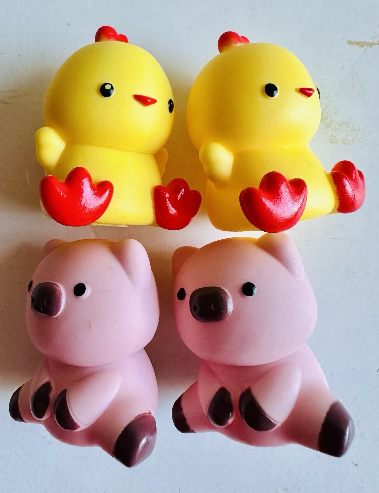 Lot Of 14 Farm Animals & Farmer Pretend Finger Puppets Toys Toddler Learning Toy